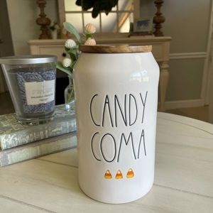 SOLD Rae Dunn Candy Coma Halloween Canister SOLD